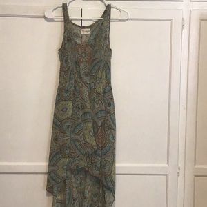 Boho print mermaid dress